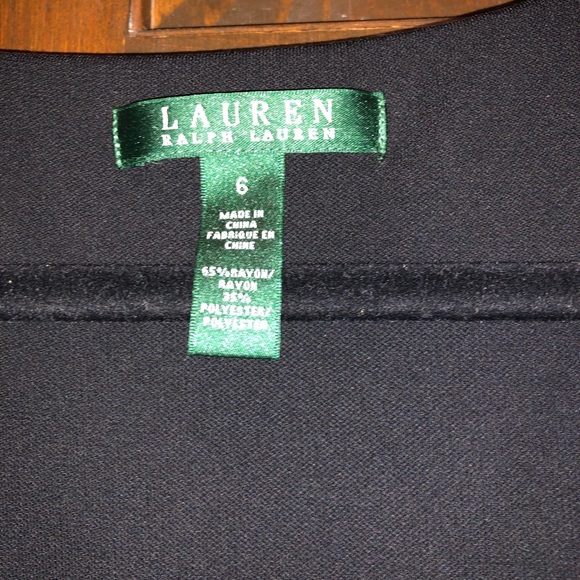 NWT Lauren Ralph Lauren Black Dress - Picture 3 of 6